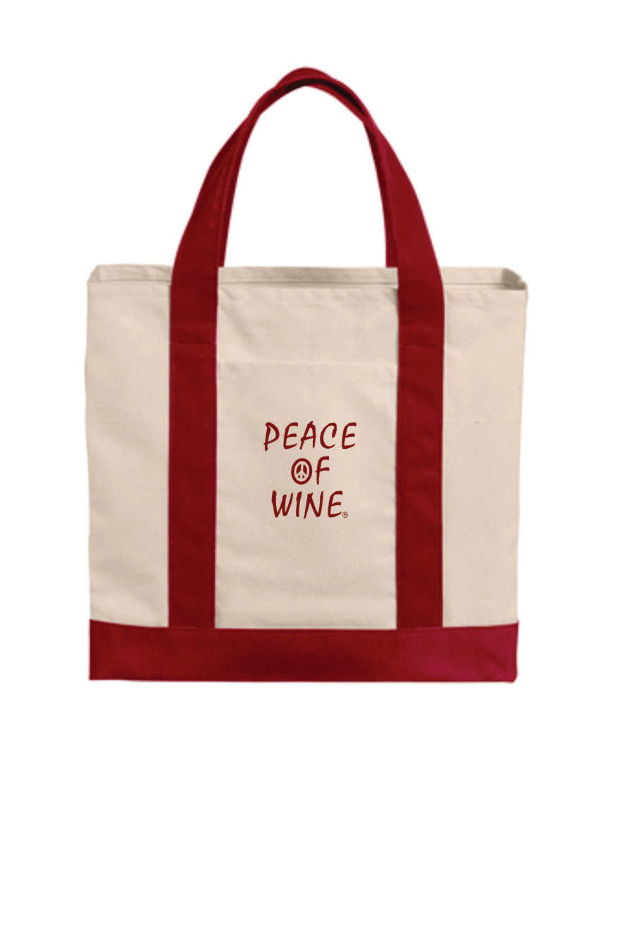 Peace of Wine Logo Cotton Canvas Total