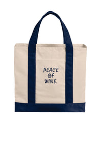 Peace of Wine Logo Cotton Canvas Total