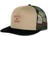 Peace of Wine Logo Trucker Hat
