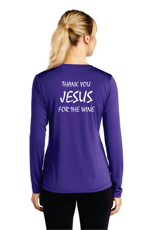 Thank You Jesus V-Neck Long Sleeve