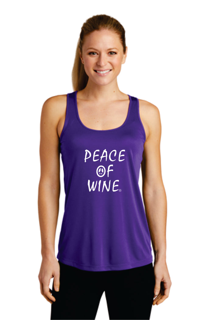Peace of Wine Logo Racerback